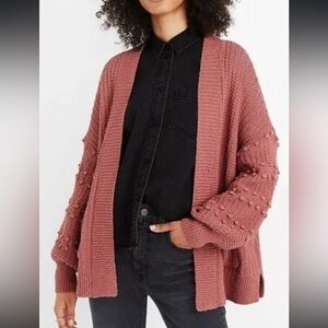 Madewell pullover Dusty Rose Booble Cardigan